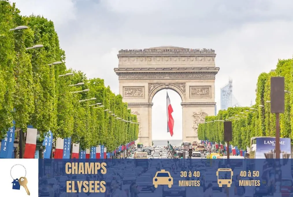 דירות ווילג'וף Direct Access To Paris - 6 Guests צרפת